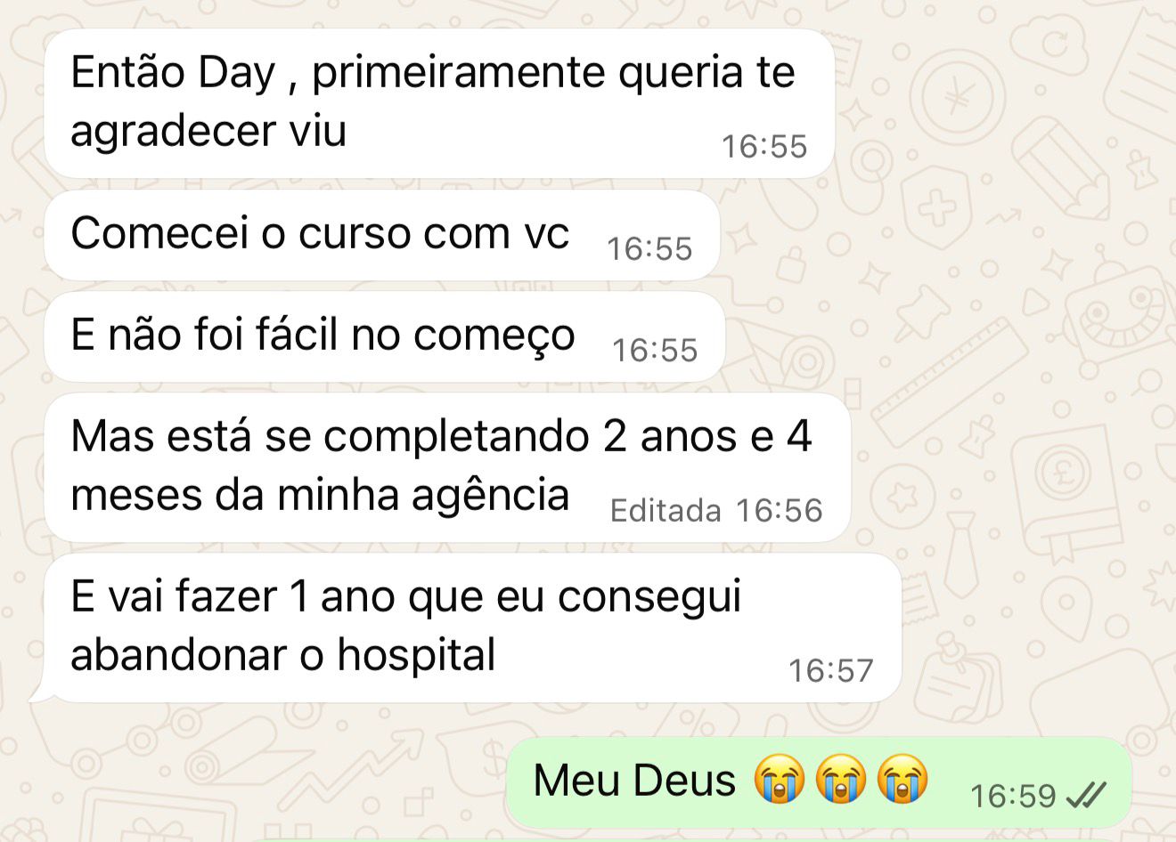 Depoimento aluna abandonou hospital